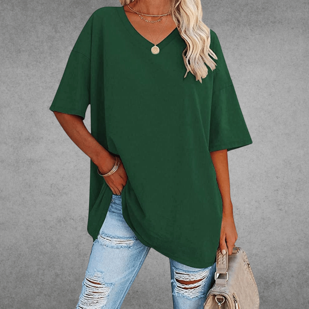 Elira | Weiches Und Atmungsaktives V-Ausschnitt T-Shirt Für Damen