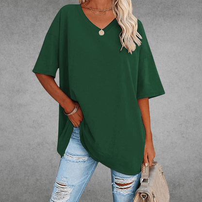 Elira | Weiches Und Atmungsaktives V-Ausschnitt T-Shirt Für Damen