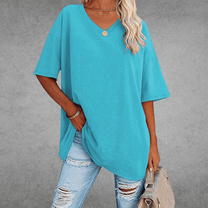 Elira | Weiches Und Atmungsaktives V-Ausschnitt T-Shirt Für Damen