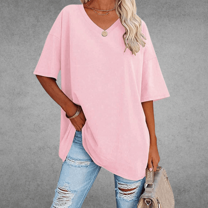 Elira | Weiches Und Atmungsaktives V-Ausschnitt T-Shirt Für Damen