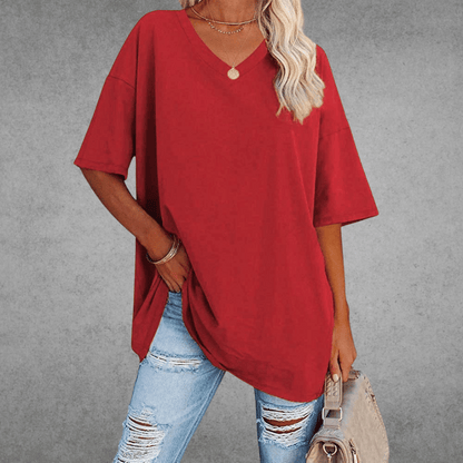 Elira | Weiches Und Atmungsaktives V-Ausschnitt T-Shirt Für Damen