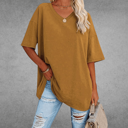 Elira | Weiches Und Atmungsaktives V-Ausschnitt T-Shirt Für Damen