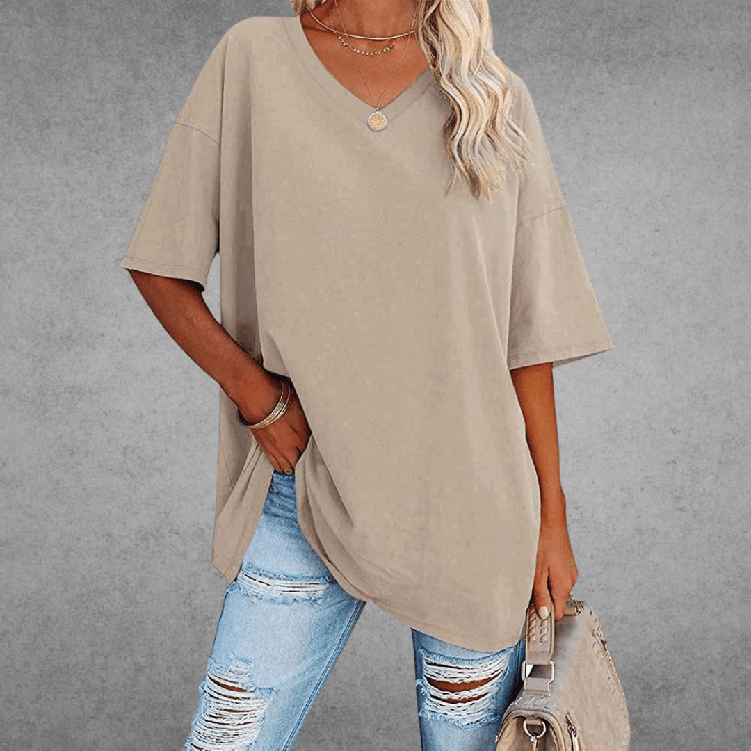 Elira | Weiches Und Atmungsaktives V-Ausschnitt T-Shirt Für Damen