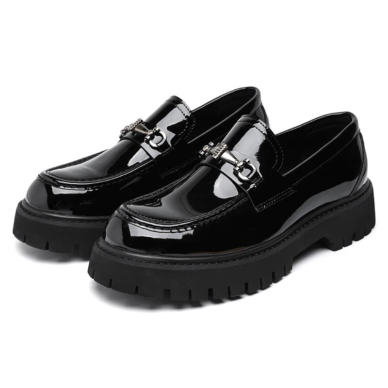 Jakob | Stilvolle Herren-Leder-Loafer mit moderner Plateau-Sohle