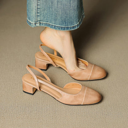 Laura | Elegante Slingback-Pumps mit Blockabsatz