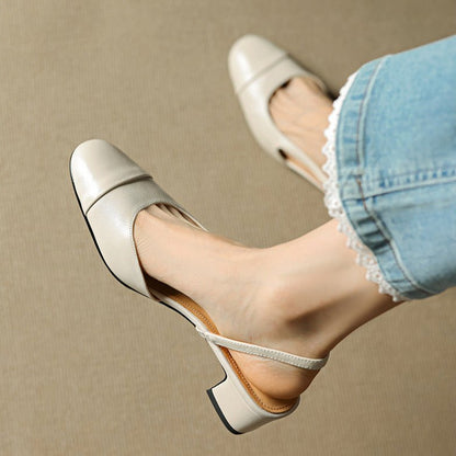 Laura | Elegante Slingback-Pumps mit Blockabsatz