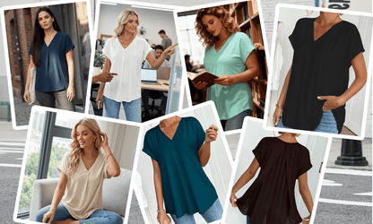 Kerstin | Stilvolles T-Shirt mit V-Ausschnitt und Schlankheits-Effekt