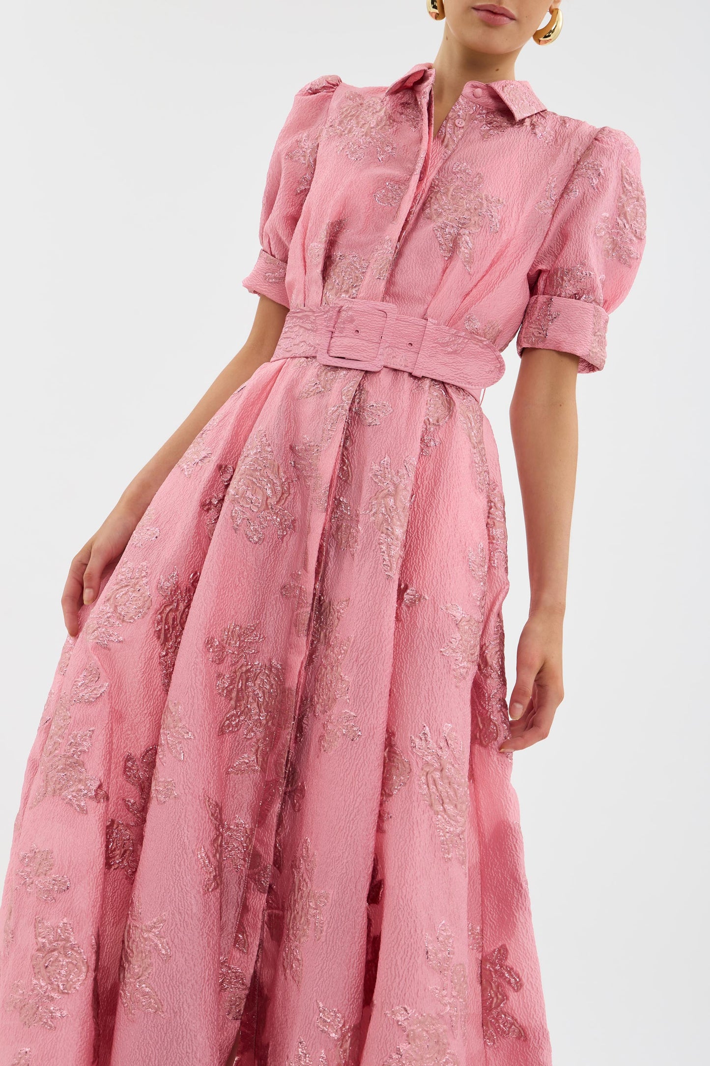 Julia | Zeitloses und elegantes Kleid mit kurzen Puffärmeln