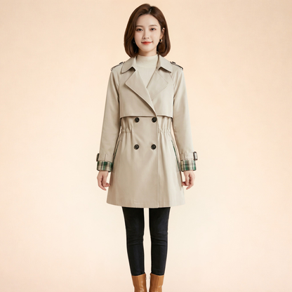 Elarine | Eleganter Trenchcoat in mittlerer Länge