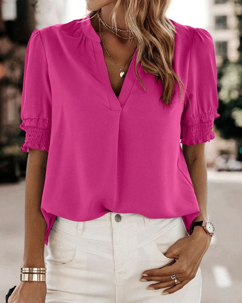 Isabella | Charmante Bluse mit Puffärmeln