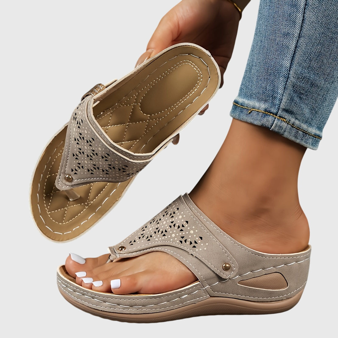 Maria | Stylische und rutschfeste Plateau-Sandalen für Damen
