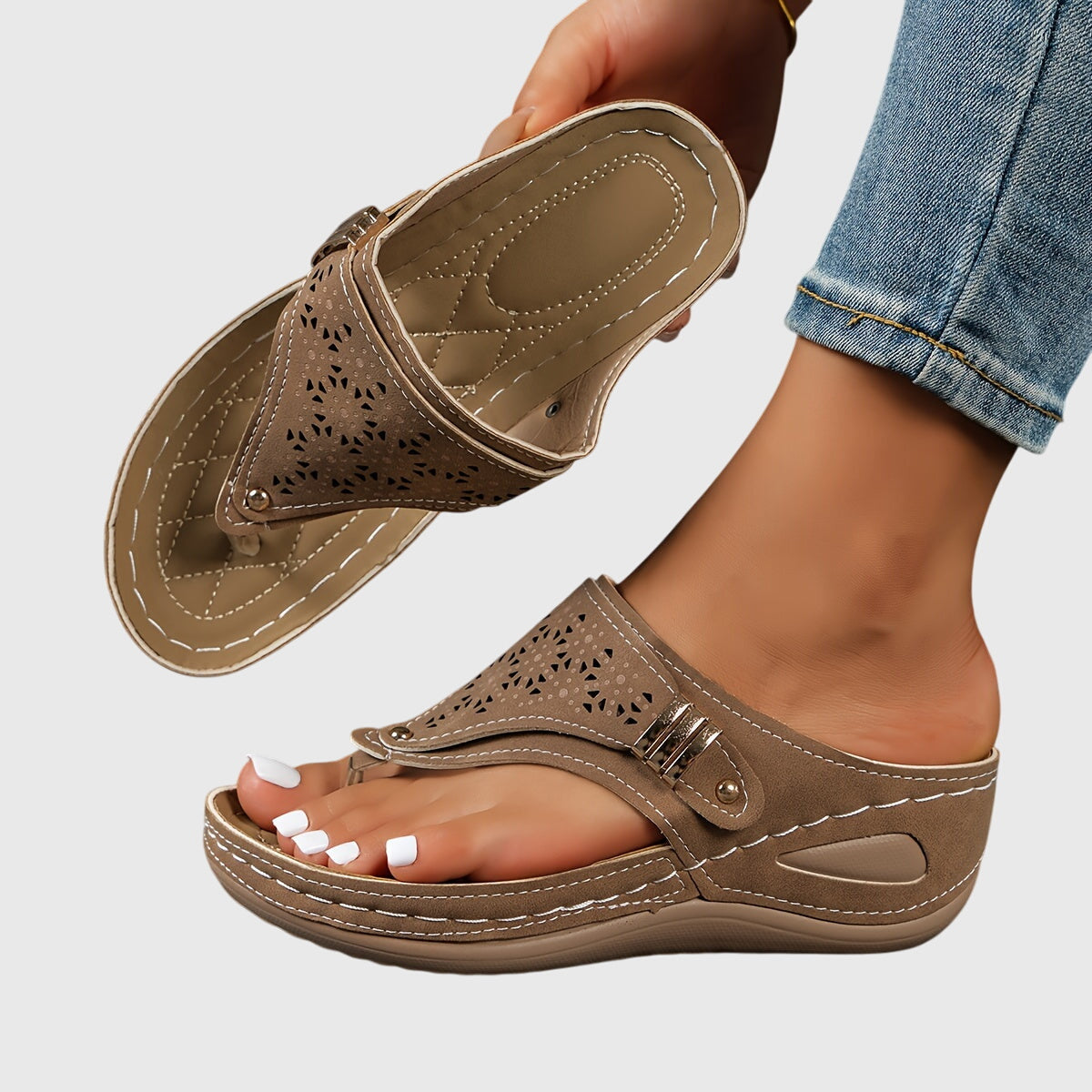 Maria | Stylische und rutschfeste Plateau-Sandalen für Damen