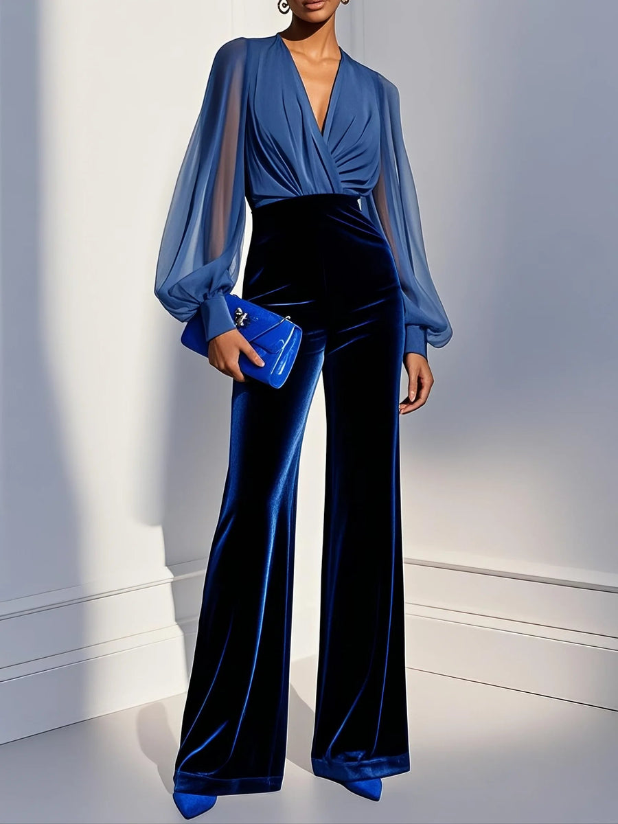 Antje | Eleganter Damen-Jumpsuit mit V-Ausschnitt