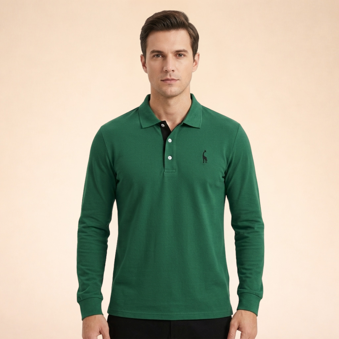Alexander | Lässiges Langarm-Poloshirt