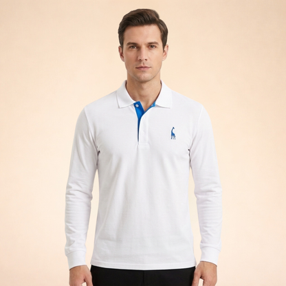 Alexander | Lässiges Langarm-Poloshirt