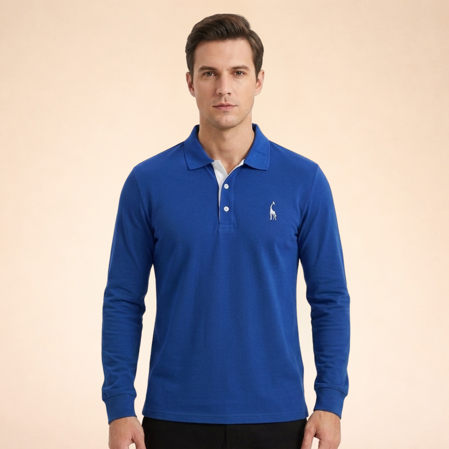Alexander | Lässiges Langarm-Poloshirt
