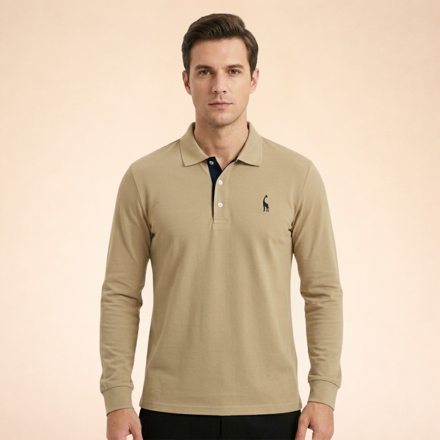Alexander | Lässiges Langarm-Poloshirt