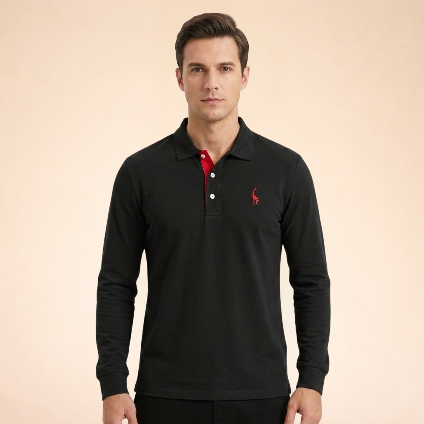 Alexander | Lässiges Langarm-Poloshirt