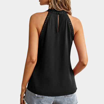 Melanie | Elegantes Spitzenoberteil mit Neckholder-Ausschnitt