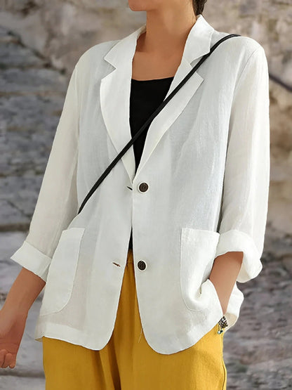 Hannah | Strukturierter und eleganter zweireihiger Damenblazer