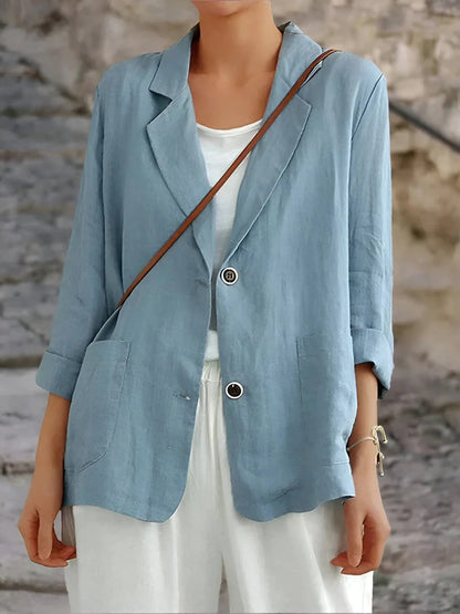 Hannah | Strukturierter und eleganter zweireihiger Damenblazer