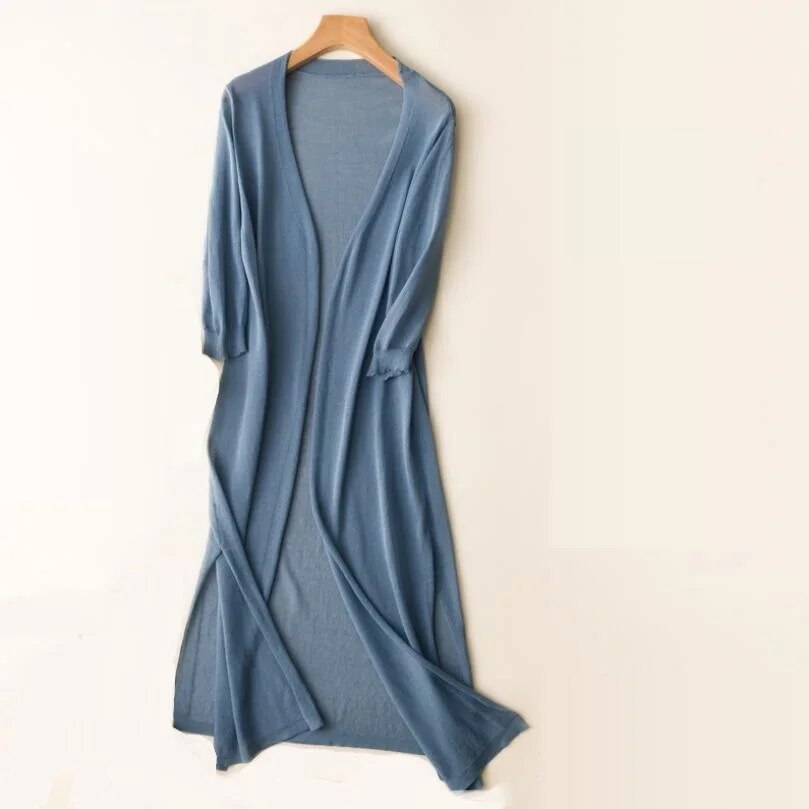 Clara | Langer und Eleganter Damen Strickjacke