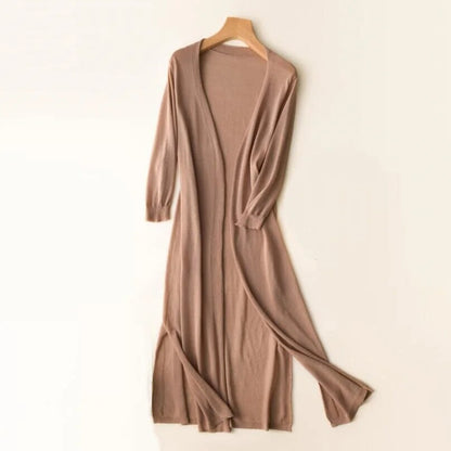 Clara | Langer und Eleganter Damen Strickjacke