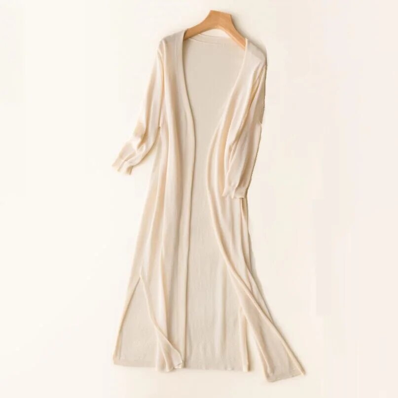 Clara | Langer und Eleganter Damen Strickjacke