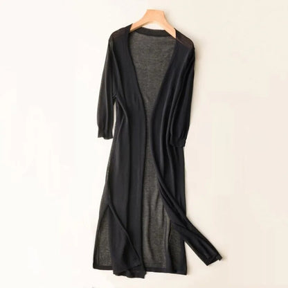 Clara | Langer und Eleganter Damen Strickjacke