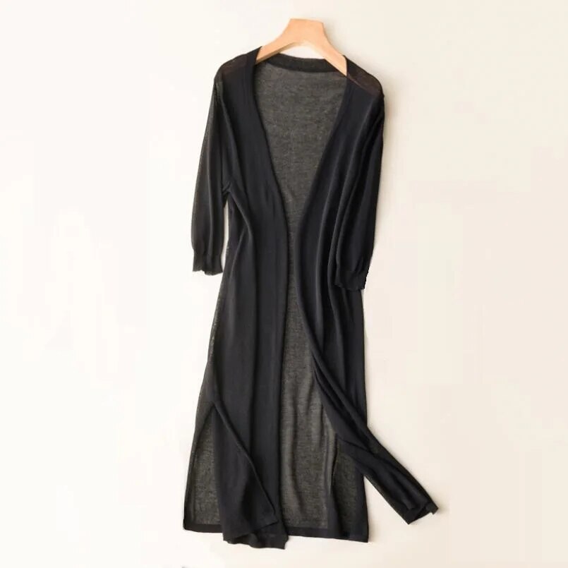 Clara | Langer und Eleganter Damen Strickjacke