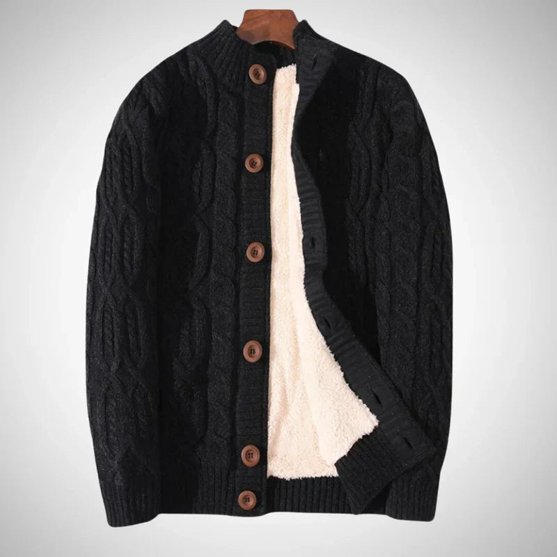 Elias | Warme und Zeitlose Herren Grobstrickjacke