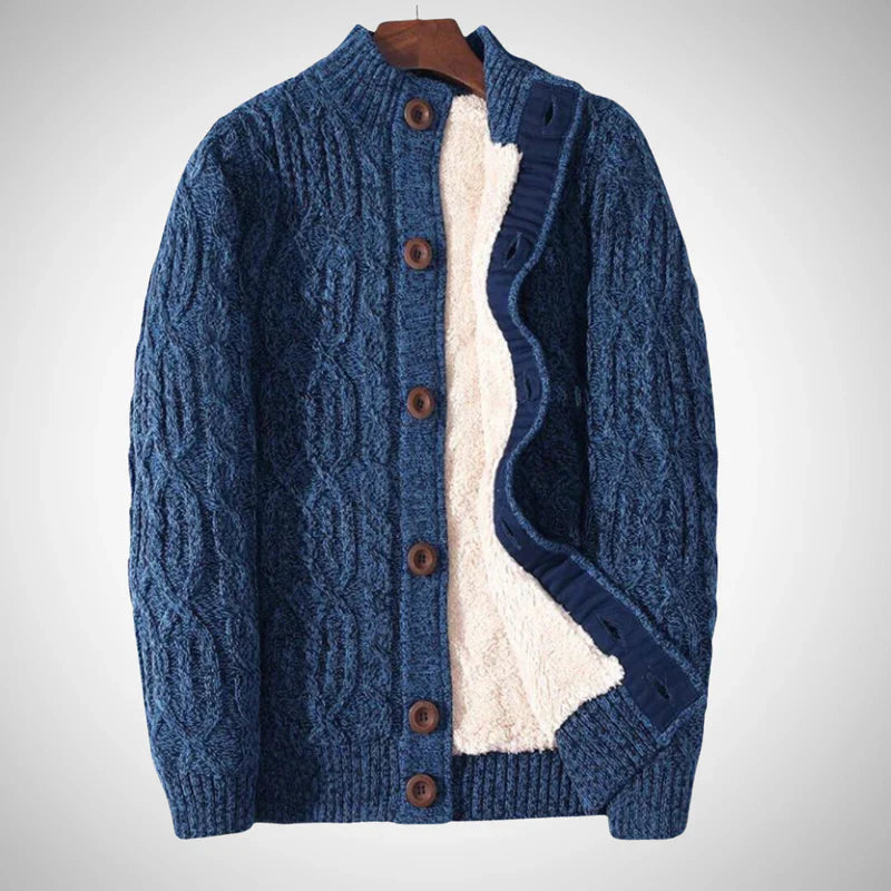 Elias | Warme und Zeitlose Herren Grobstrickjacke