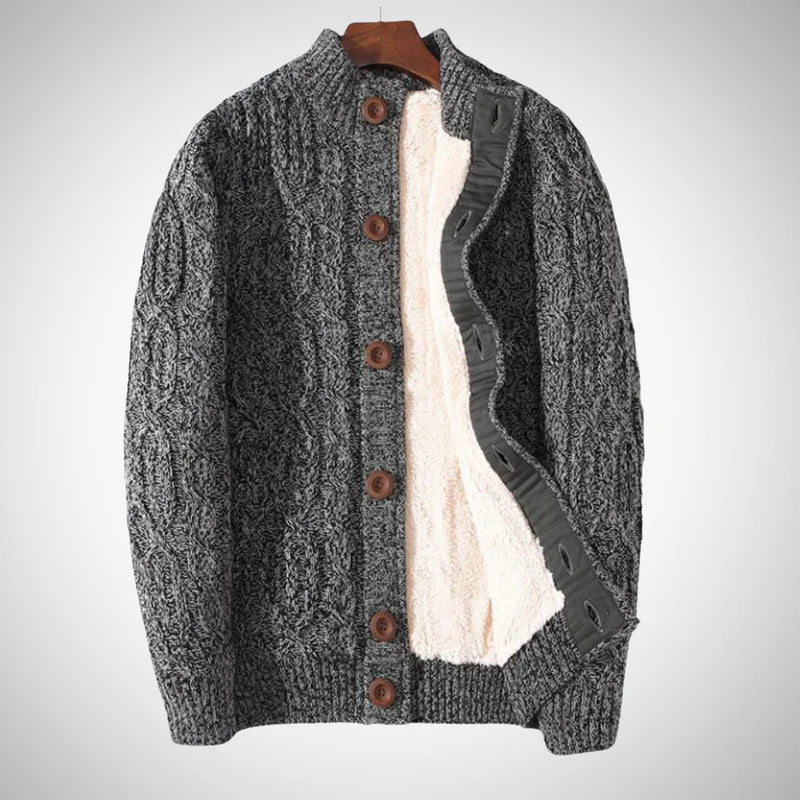 Elias | Warme und Zeitlose Herren Grobstrickjacke