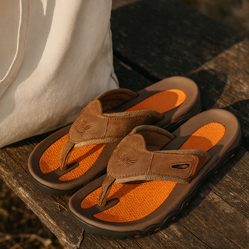 Brelio | Elegante Komfort Ledersandalen