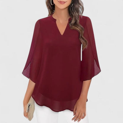 Aurelis™ | Taillierte Langarmbluse Callie