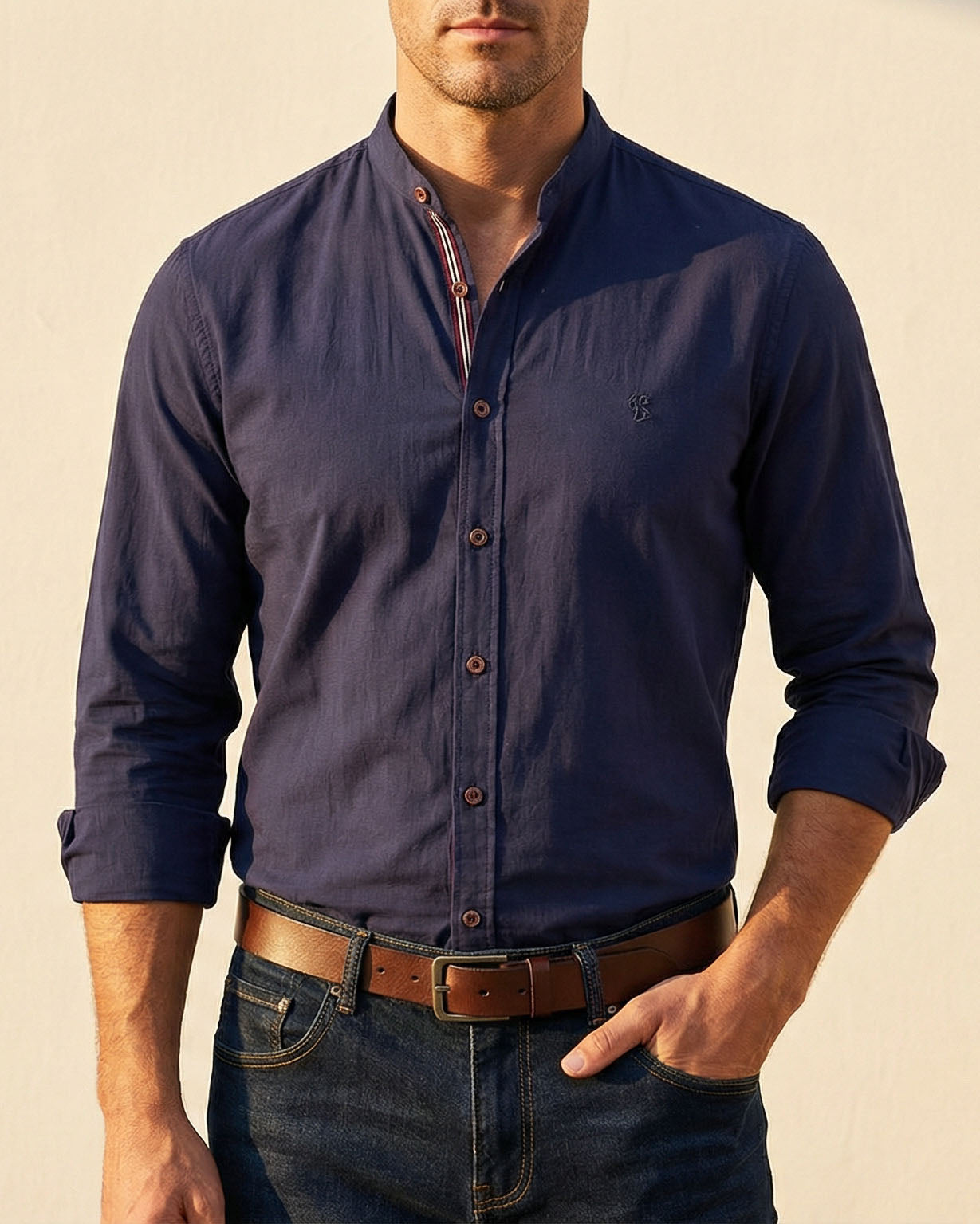 Liam | Klassisches Baumwollhemd mit moderner Slim-Fit-Passform