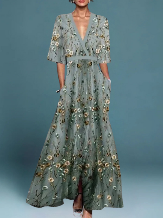 Laura | Zeitloses und elegantes Blumenkleid
