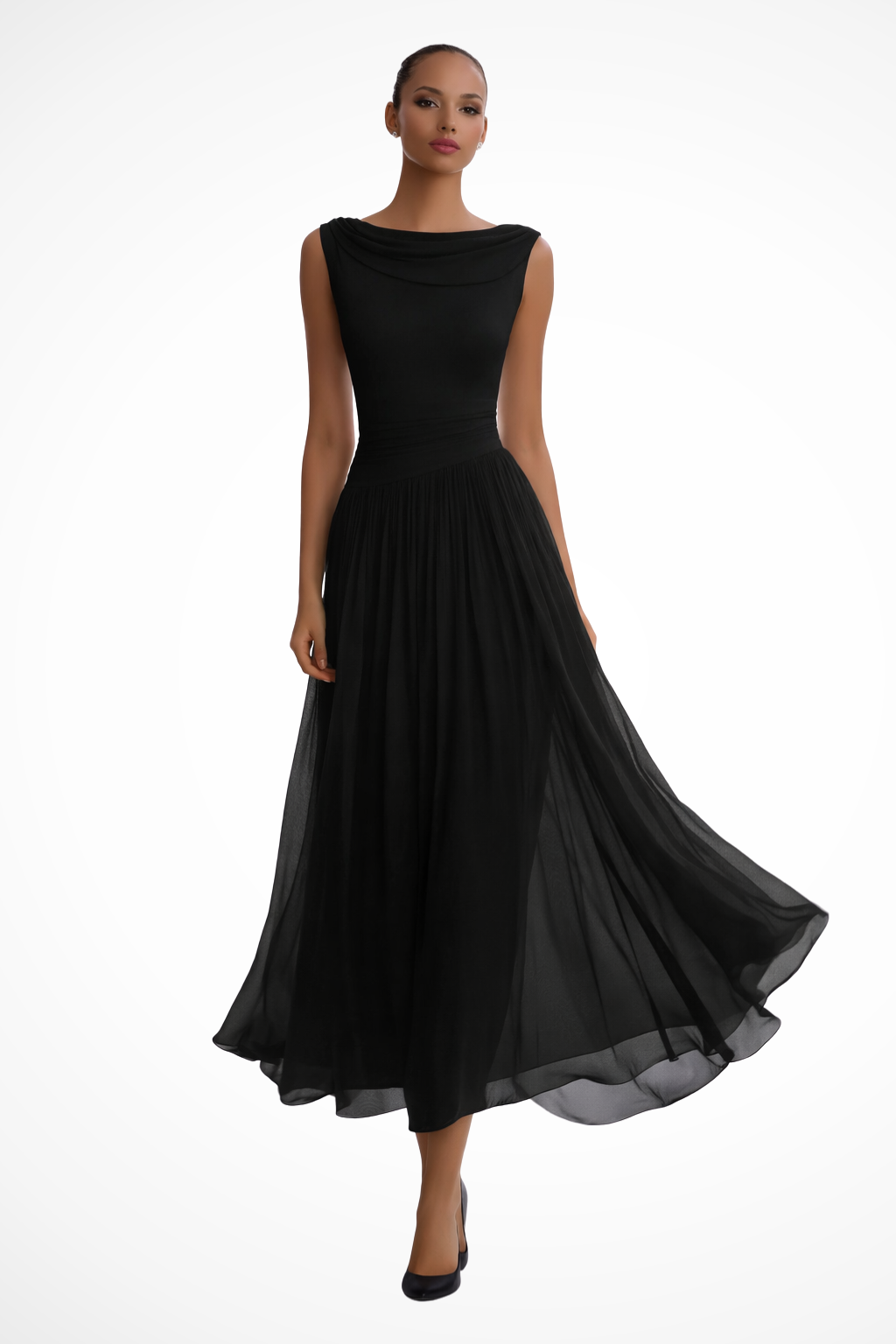 Leni | Elegantes plissiertes Midikleid für sommerliche Anlässe