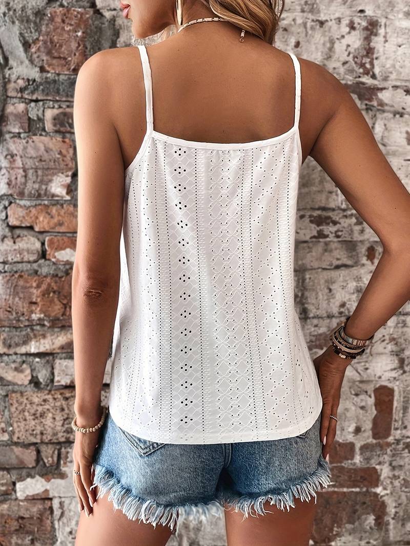 Emma | Elegantes besticktes Sommer-Camisole für Damen
