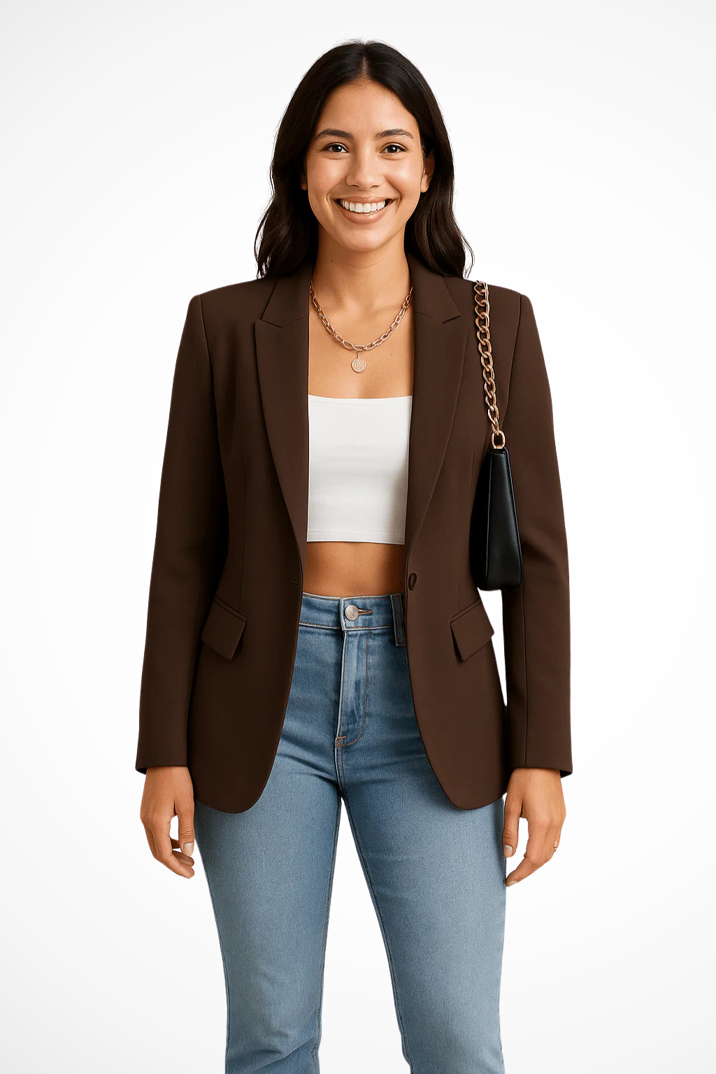 Anna | Eleganter Ein-Knopf-Blazer für Beruf und Freizeit