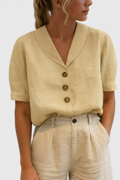 Luviaren™ | Damen Bluse mit Knopfleiste