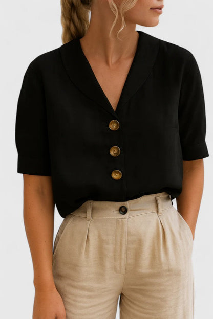 Luviaren™ | Damen Bluse mit Knopfleiste