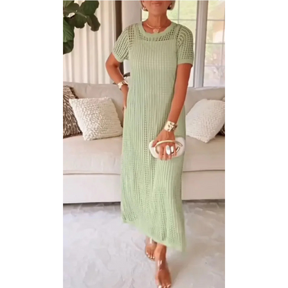 Anne | Elegantes Mesh-Maxikleid im Boho-Luxus-Stil