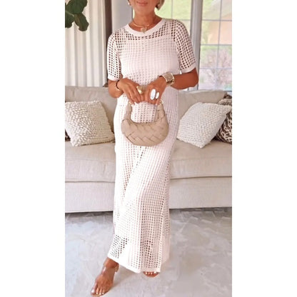Anne | Elegantes Mesh-Maxikleid im Boho-Luxus-Stil