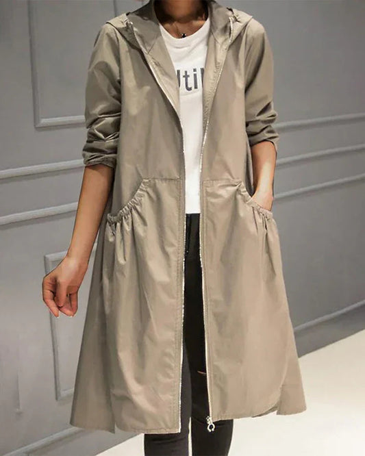 Fuchs | Elegante Langer Damenjacke Stil Modern