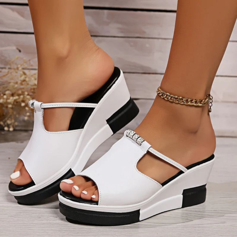 Isabella | Elegante Plateau-Sandalen mit modernem T-Steg