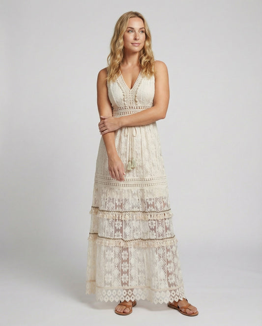Clara | Romantisches Boho-Spitzenkleid für den Sommer