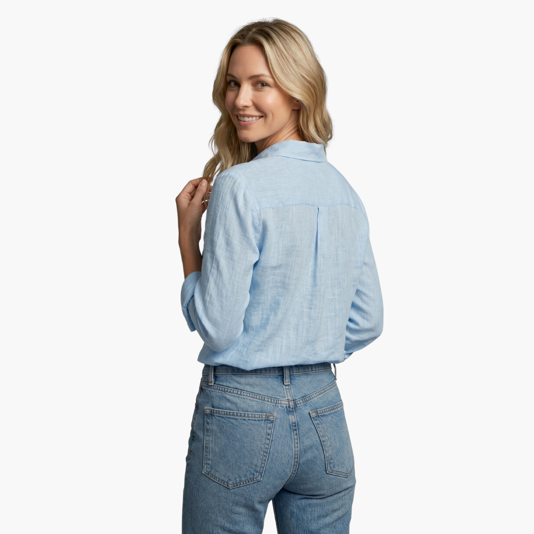Christine | Elegantes Hemd mit Knopfleiste und lockerer Passform