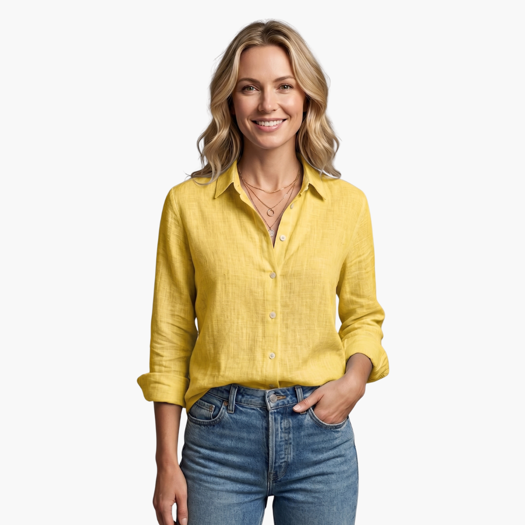 Christine | Elegantes Hemd mit Knopfleiste und lockerer Passform