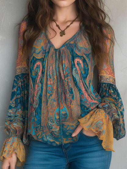 Christina | Stilvolle Chiffonbluse mit Rüschen